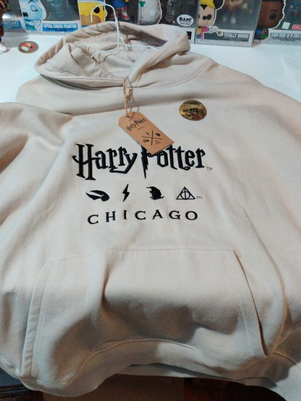 Warner Bros. Harry Potter Chicago Hoodie in Beige